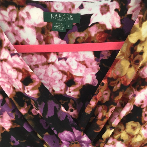 Ralph Lauren floral faux wrap, empire waist s/6 - Picture 11 of 11
